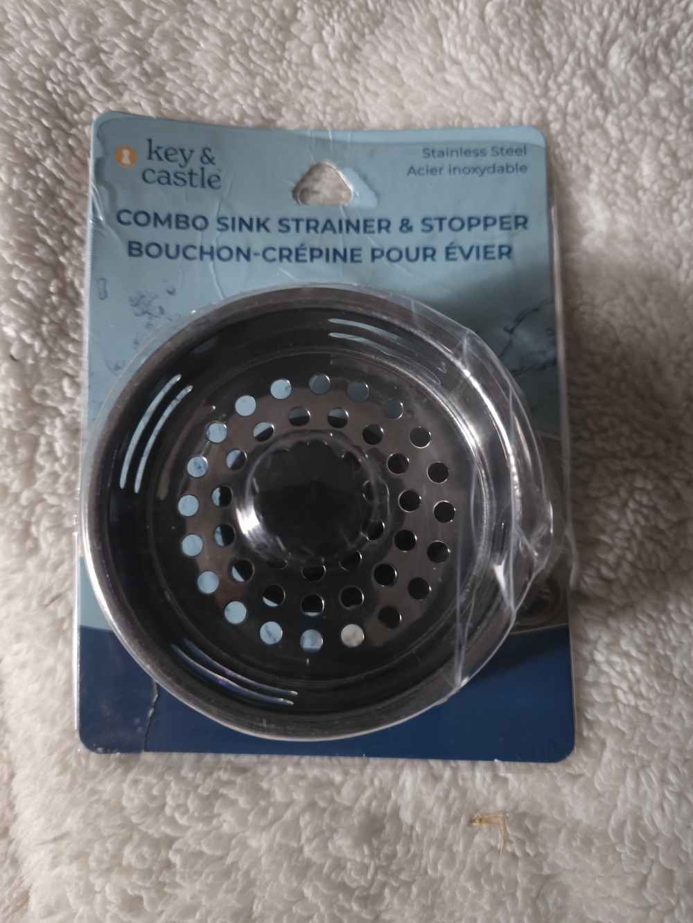 Stainless Steel Sink Strainer & Stopper - Silver